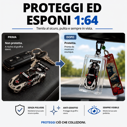 Prima e dopo: proteggi ed esponi la tua auto in scala 1:64 — KicarBox