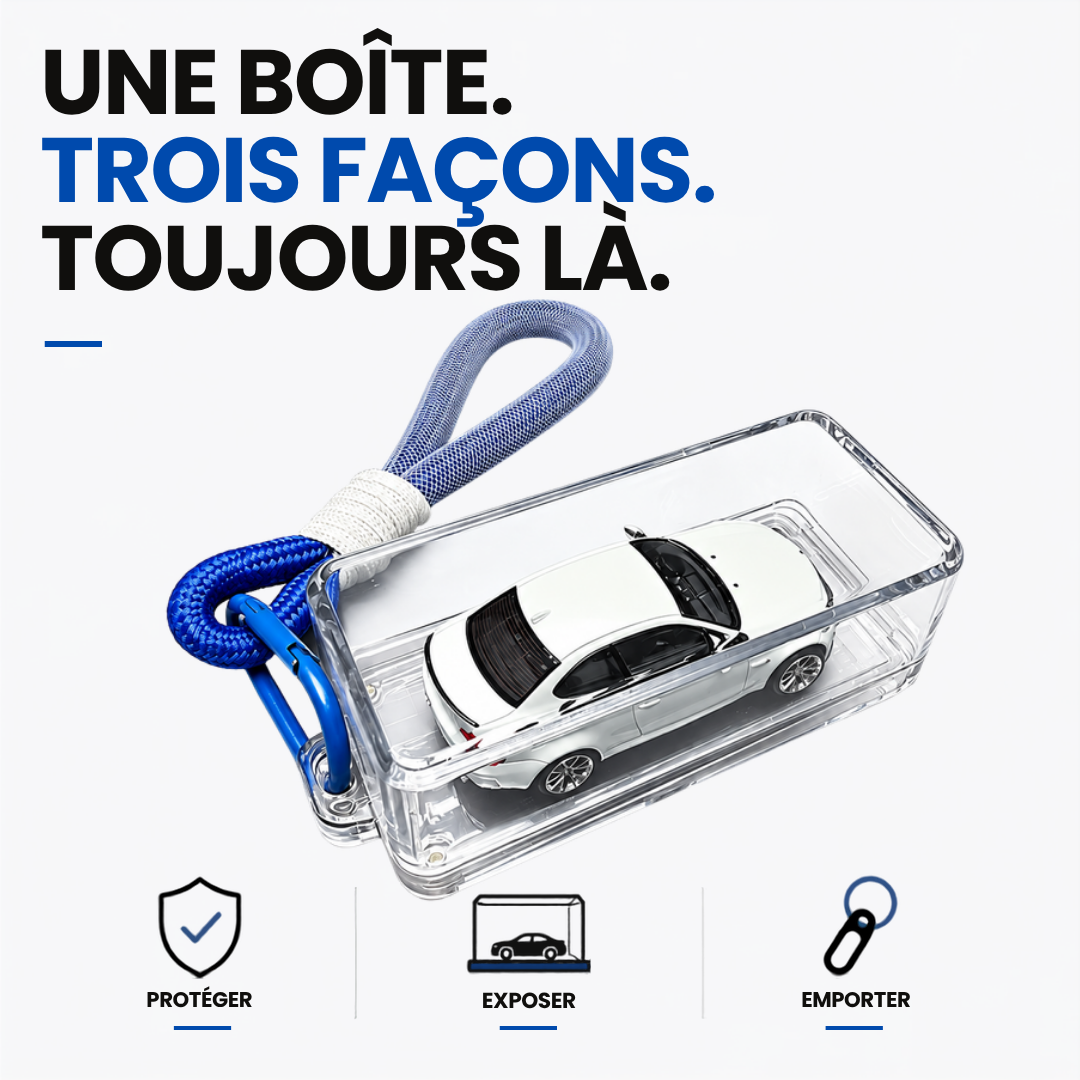 KicarBox Pocket Case : une boîte, trois façons – protéger, exposer et emporter votre voiture miniature 1:64